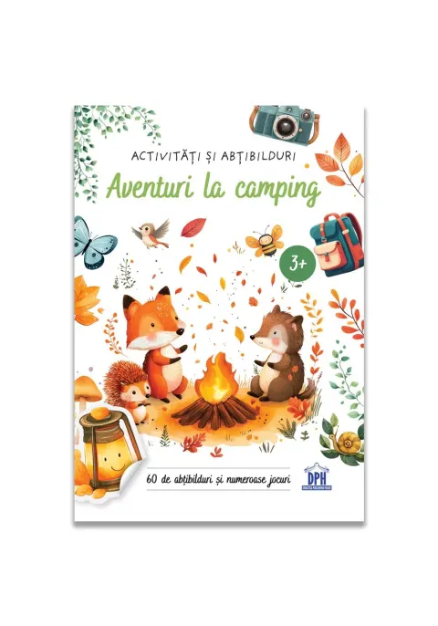 Coperta cărții Aventuri la camping - Activitati si abtibilduri
