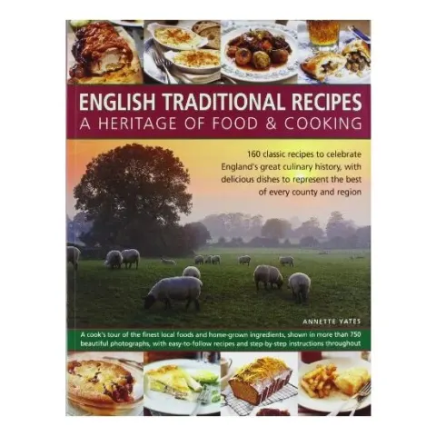 Coperta cărții English traditional recipes, Annette Yates