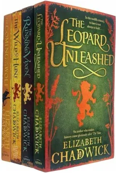 Coperta cărții The Wild Hunt Series 4 Books Collection Set By Elizabeth Chadwick (the Wild Hunt, The Running Vixen, The Coming Of The Wolf, The Leopard Unleashed)