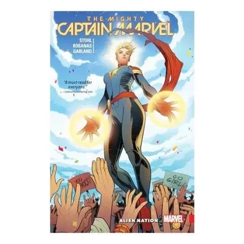 Coperta cărții The mighty Captain Marvel, Margaret Stohl