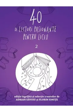 Coperta cărții 40 de lecturi pasionante pentru liceu (clasa a X-a)