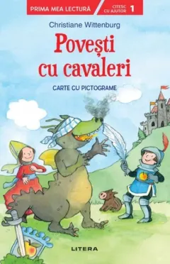 Coperta cărții Povesti cu cavaleri. Carte cu pictograme. Citesc cu ajutor (nivelul 1)