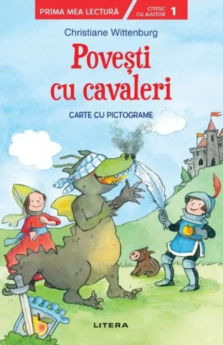 Coperta cărții Povesti cu cavaleri. Carte cu pictograme. Citesc cu ajutor (nivelul 1)