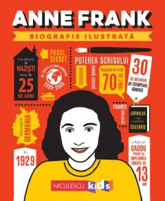 Coperta cărții Anne Frank. Biografie ilustrata