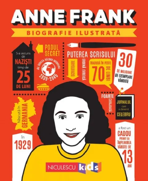 Coperta cărții Anne Frank. Biografie ilustrata