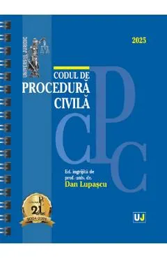 Coperta cărții Codul de procedura civila: Ianuarie 2025 Ed. Spiralata
