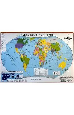 Coperta cărții Harta de perete: Harta lumii. Pliata