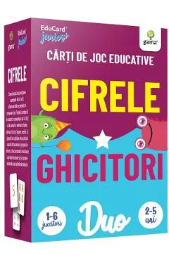 Coperta cărții Cifrele. Ghicitori. Carti de joc educative