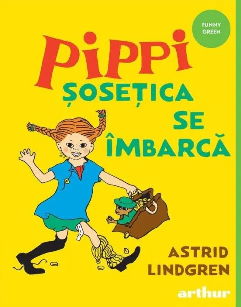 Coperta cărții Pippi Șosețica se îmbarcă