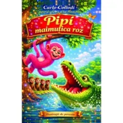 Coperta cărții Pipi, maimutica roz