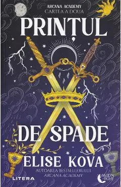 Coperta cărții Printul de spade. Seria Arcana Academy Cartea 2