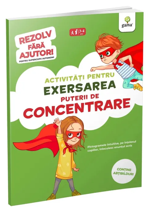 Coperta cărții Activitati pentru exersarea puterii de concentrare • 3-5 ani