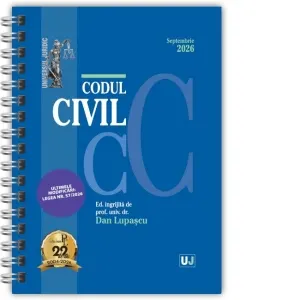Coperta cărții Codul civil. Septembrie 2026. Editie spiralata, tiparita pe hartie alba
