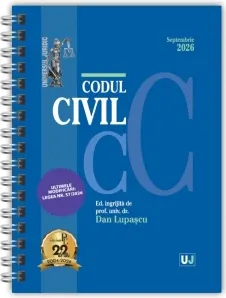 Coperta cărții Codul civil. Septembrie 2026. Editie spiralata, tiparita pe hartie alba