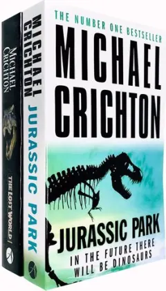 Coperta cărții Michael Crichton 2 Books Collection Set The Lost World Jurassic Park