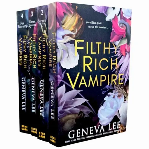 Coperta cărții Filthy Rich Vampires Series By Geneva Lee 4 Books Collection Set (filthy Rich Vampire, Second Rite, Three Queens & For Eternity)