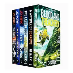 Coperta cărții DCI Logan Crime Thrillers 1-6 Books Collection Set By JD Kirk (A Litter of Bones, Thicker Than Water, The Killing Code, Blood and Treachery, The Last Bloody Straw, A Whisper of Sorrows)