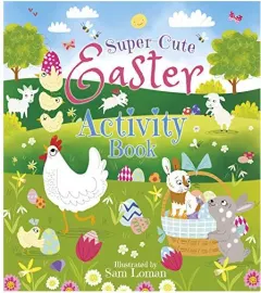 Coperta cărții Super-Cute Easter Activity Book, Sam Loman