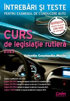 Coperta cărții Curs de legislatie rutiera 2023. Intrebari si teste