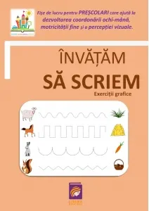 Coperta cărții Invatam sa scriem. Exercitii grafice