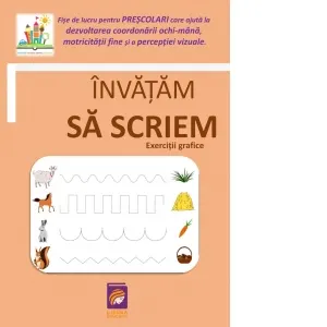 Coperta cărții Invatam sa scriem. Exercitii grafice
