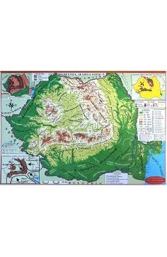 Coperta cărții Harta de perete: Romania. Pliata