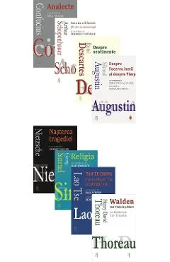 Coperta cărții Pachet 8 carti: Forma mentis - Confucius, Arthur Schopenhauer, Rene Descartes, Sfantul Augustin, Friedrich Nietzsche, Georg Simmel, Lao Tse, Henry David Thoreau