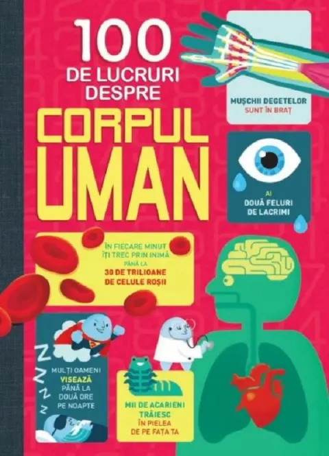 Coperta cărții 100 de lucruri despre corpul uman