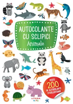 Coperta cărții Autocolante cu sclipici. Animale