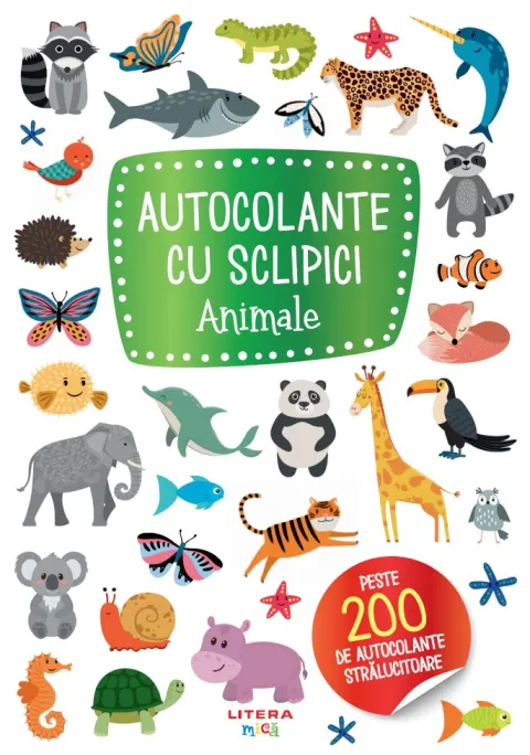 Coperta cărții Autocolante cu sclipici. Animale