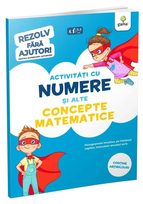Coperta cărții Activitati cu numere si alte concepte matematice • 3-5 ani