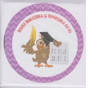Coperta cărții Invata inmultirea si impartirea cu BU (21 de cartonase educative)