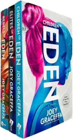 Coperta cărții Children of Eden Series Trilogy by Joey Graceffa 3 Books Collection Set (Eden, Elites & Rebels)