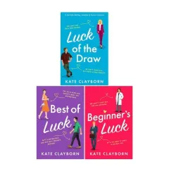 Coperta cărții Chance of a Lifetime Series 3 Books Collection Set by Kate Clayborn (Beginner's Luck, Luck of the Draw, Best of Luck)