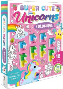 Coperta cărții Super Cute Unicorns Colouring