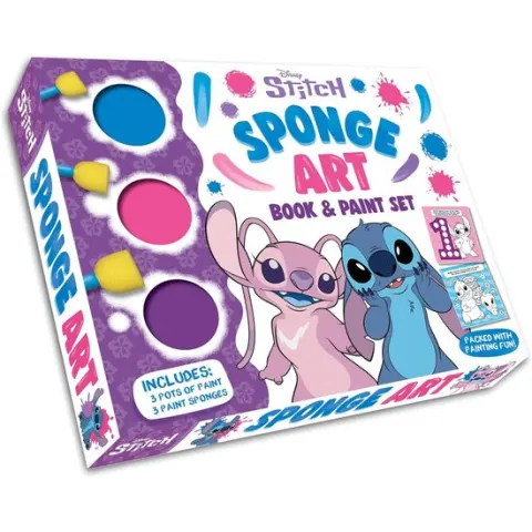 Coperta cărții Disney Stitch: Sponge Art Book & Paint Set