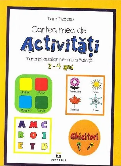 Coperta cărții Cartea mea de activitati 3-4 ani