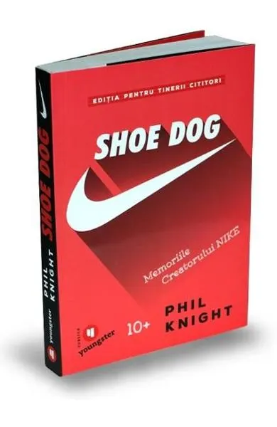Coperta cărții Shoe Dog (editia pentru pentru tinerii cititori)