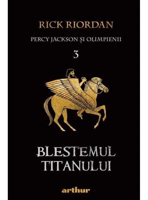 Coperta cărții Blestemul Titanului (Percy Jackson și Olimpienii, vol. 3)