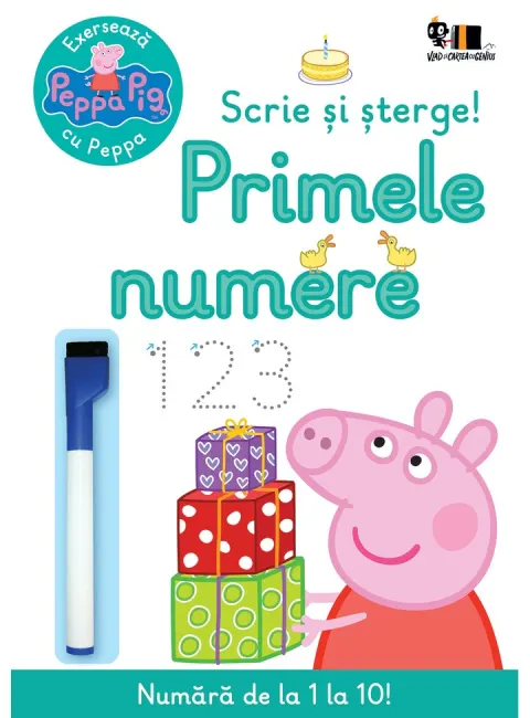 Coperta cărții Peppa Pig: Exersează cu Peppa. Scrie și șterge! Primele numere