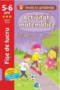 Coperta cărții Activitati matematice: 5-6 ani, grupa mare. lnvat la gradinita (fise de lucru)