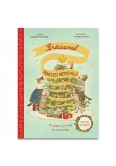 Coperta cărții Craciunul familiei Motanila. Carte + puzzle cu clapete surpriza (76 de piese, 12 clapete)
