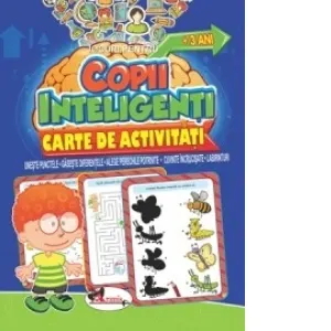 Coperta cărții Jocuri pentru copii inteligenti, +3 ani. Carte de activitati