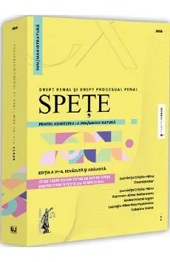 Coperta cărții Spete pentru admiterea la INM/magistratura Ed.6