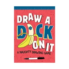Coperta cărții Draw a D*ck on It A Naughty Drawing Game