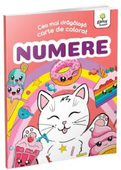 Coperta cărții Cea mai drăgălașă carte de colorat. Numere