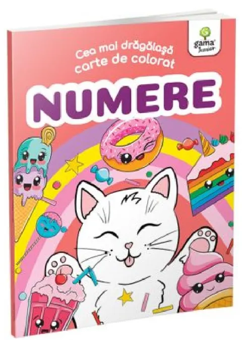 Coperta cărții Cea mai drăgălașă carte de colorat. Numere
