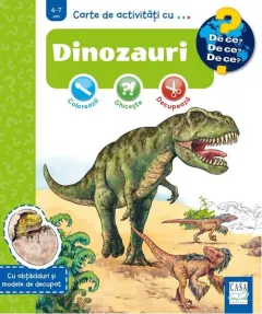 Coperta cărții Carte de activități cu.... Dinozauri