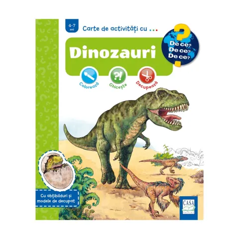 Coperta cărții Carte de activități cu.... Dinozauri