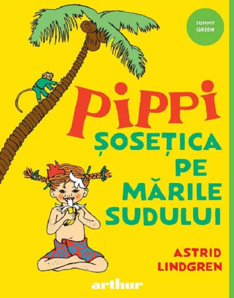 Coperta cărții Pippi sosetica pe Marile Sudului